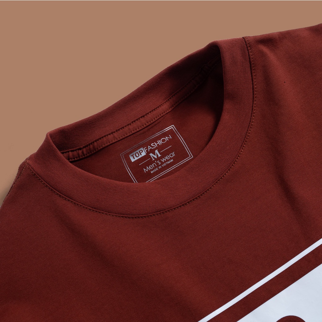 Áo thun nam cổ tròn vải Cotton co giãn,dày dặn, form regular fit-SPK08