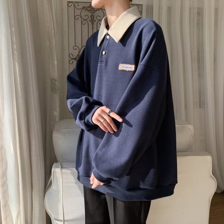 Áo Thun Polo Nam Dài Tay Plus Size Đơn Giản Thời Trang Dành Cho Và Nữ Bigsize Fashion Áo Thun Có Cổ Simple Unisex SweatShirt
