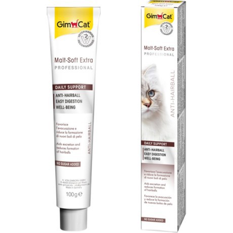 Gel dinh dưỡng Gimcat Malt-soft trị búi lông/ Taurine bổ mắt &amp; tim /Vitamin 50g (Dòng cải tiến Extra Professional)