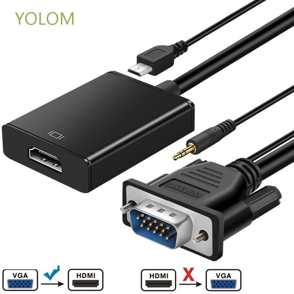 Bộ Chuyển Đổi Vga Sang Hdmi 1080 Hd Tv Từ Đầu Cắm Sang Lỗ Cắm Âm Thanh