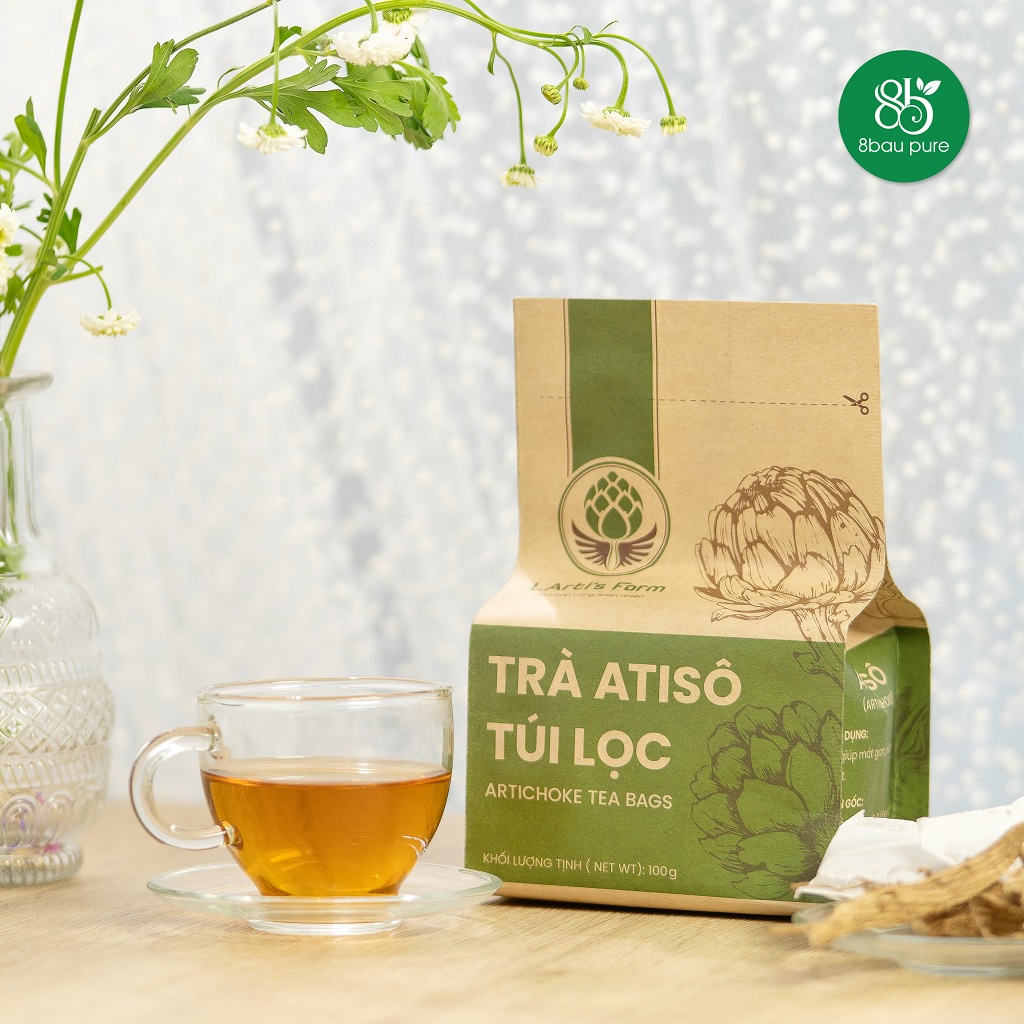 Trà túi lọc atiso tươi nguyên chất LArti's Farm Đà Lạt 100gr  FA1