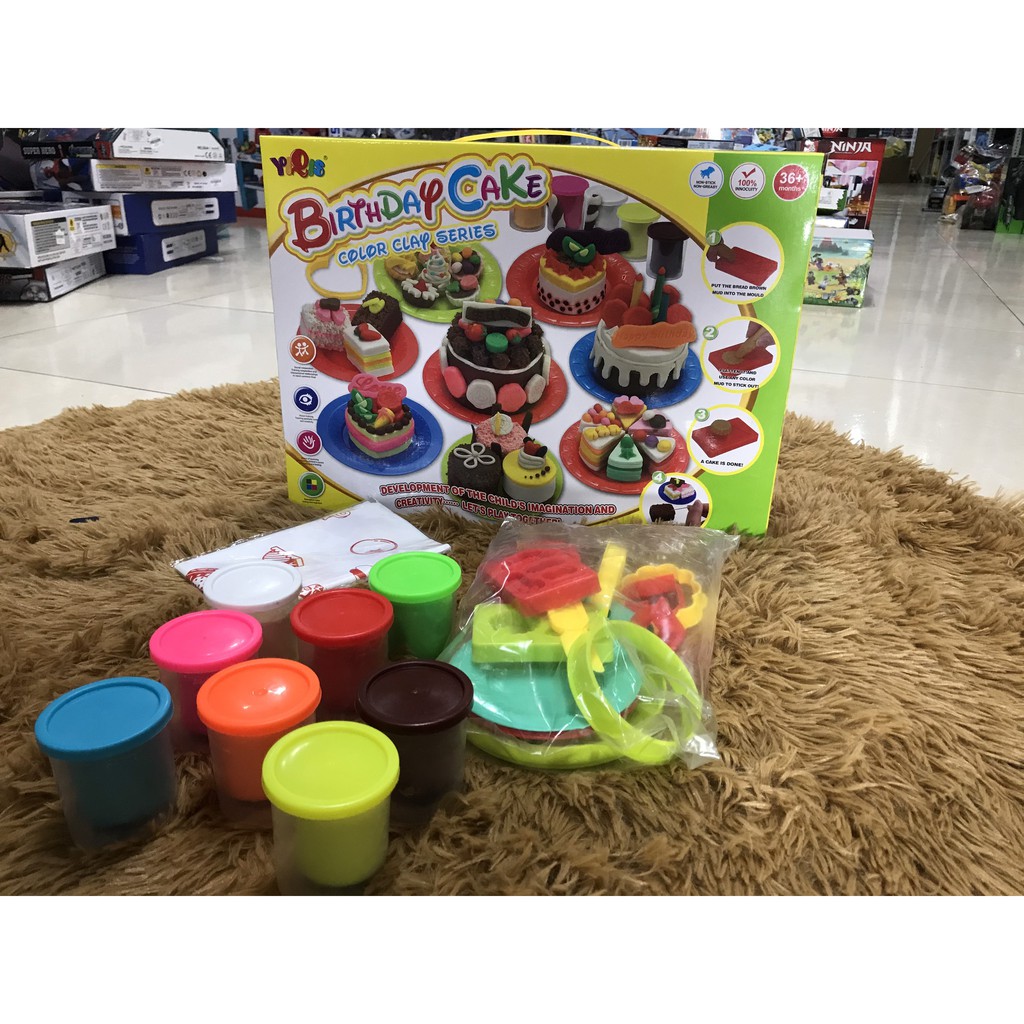 [Mã LIFETOYS1 giảm 30K đơn 99K] Bộ đồ chơi làm bánh bằng đất nặn cho bé