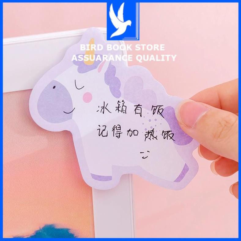 Giấy Note ghi chú Unicorn 𝑭𝒓𝒆𝒆𝒔𝒉𝒊𝒑 giấy nhớ Bird Book