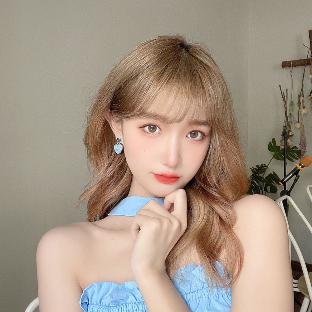 Khuyên Tai Hình Trái Tim Màu Gradient Thời Trang