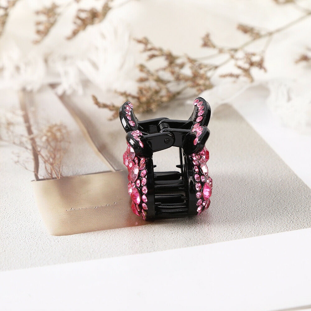 Kẹp tóc đính đá hình quả cherry 4.5cm thời trang cho nữ