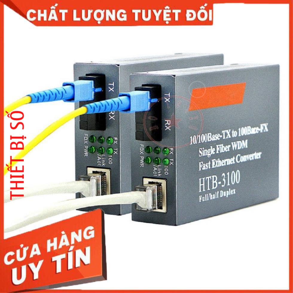 Bộ Chuyển Đổi Quang Điện NetLink HTB 3100B và HTB 1100S A 100Mbps 1 Sợi 1 Cổng LAN -dc3955