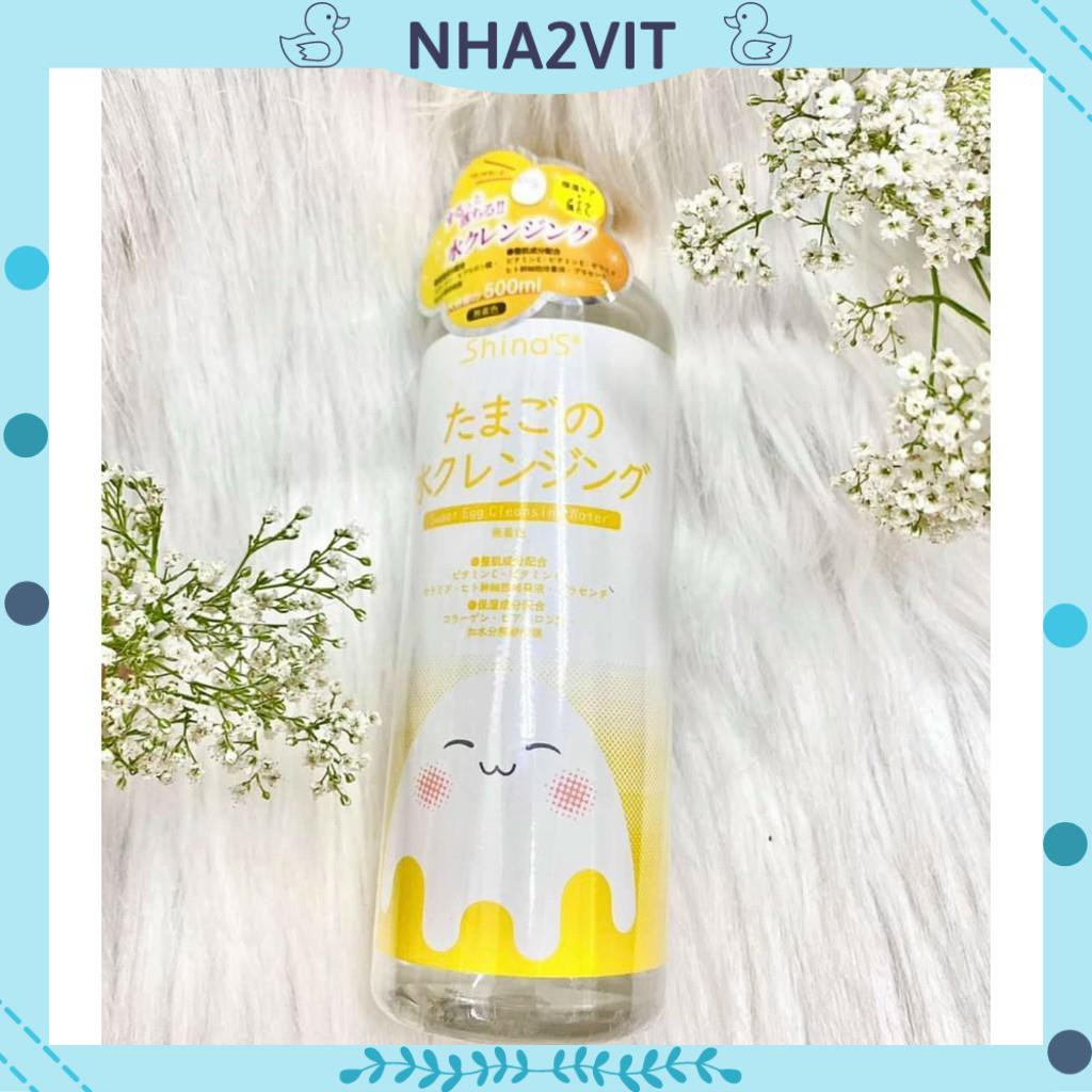 Nước tẩy trang làm sạch da nhật bản SHINA SUPER EGG CLEANSING WATER (tẩy trang trứng)