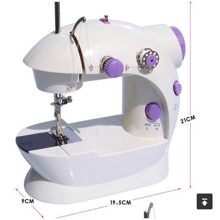 Máy may mini để bàn Mini Sewing Machine CMD tặng kèm hộp chỉ 55 MÓN