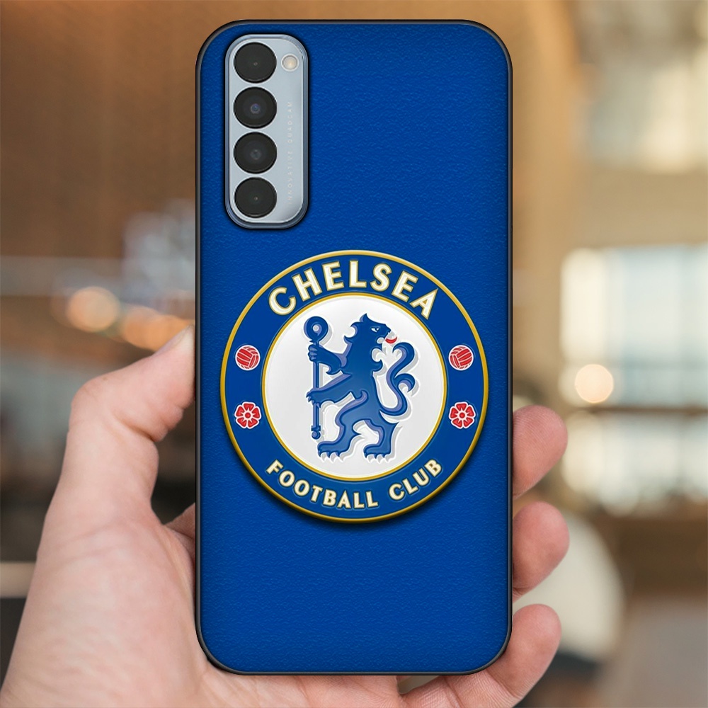 Ốp lưng Oppo Reno 4 Pro viền đen in hình Chelsea FC