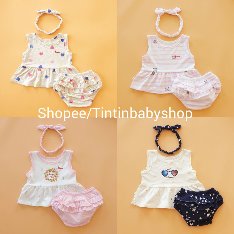 (chọn mẫu) Bộ babydoll cho bé 3-10kg (link 1)