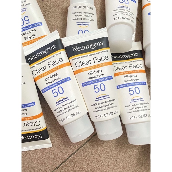 Kem Chống Nắng Neutrogena Clear Face SPF 50