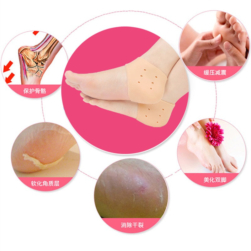 Đệm silicone bọc gót chân vô hình giữ ẩm chống nứt nẻ