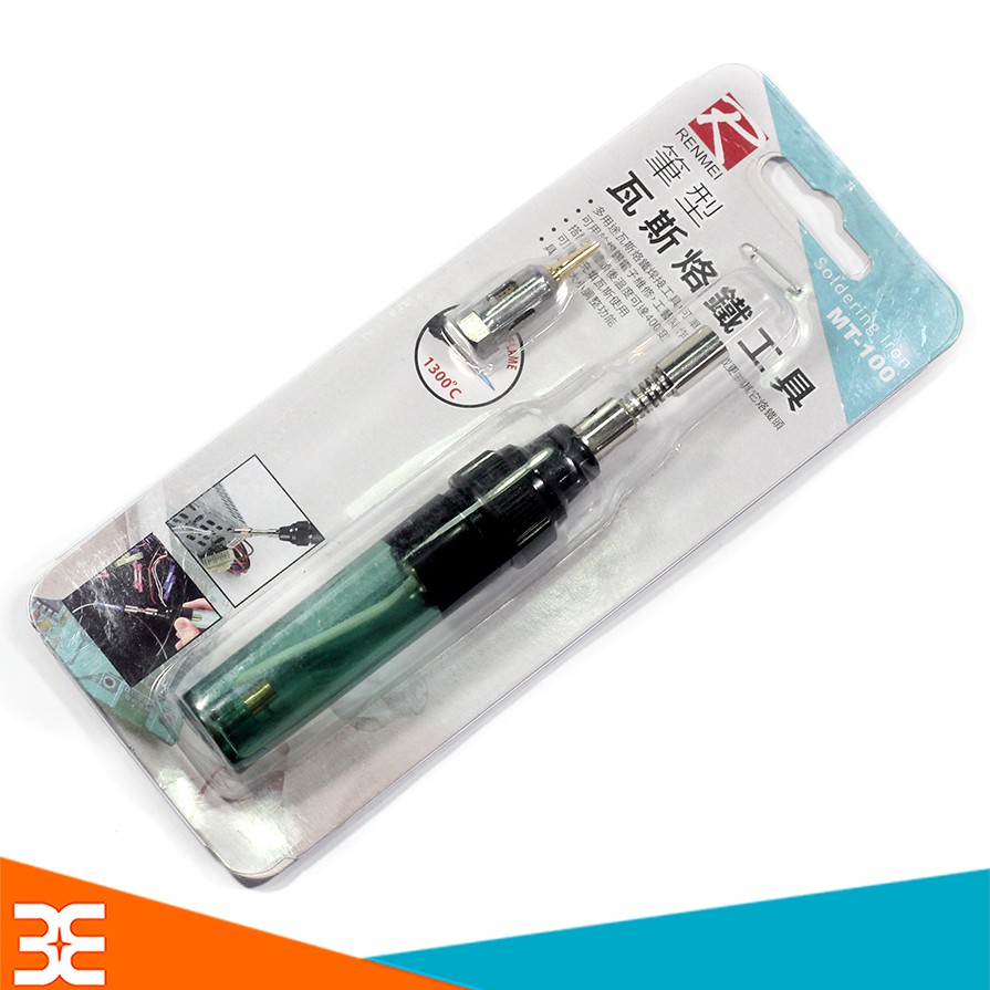 Combo Bút Khò Hàn Mini Dùng Gas MT-100 + Cuộn thiếc SOLDER OK-100g + 01 Nhựa Thông Hộp