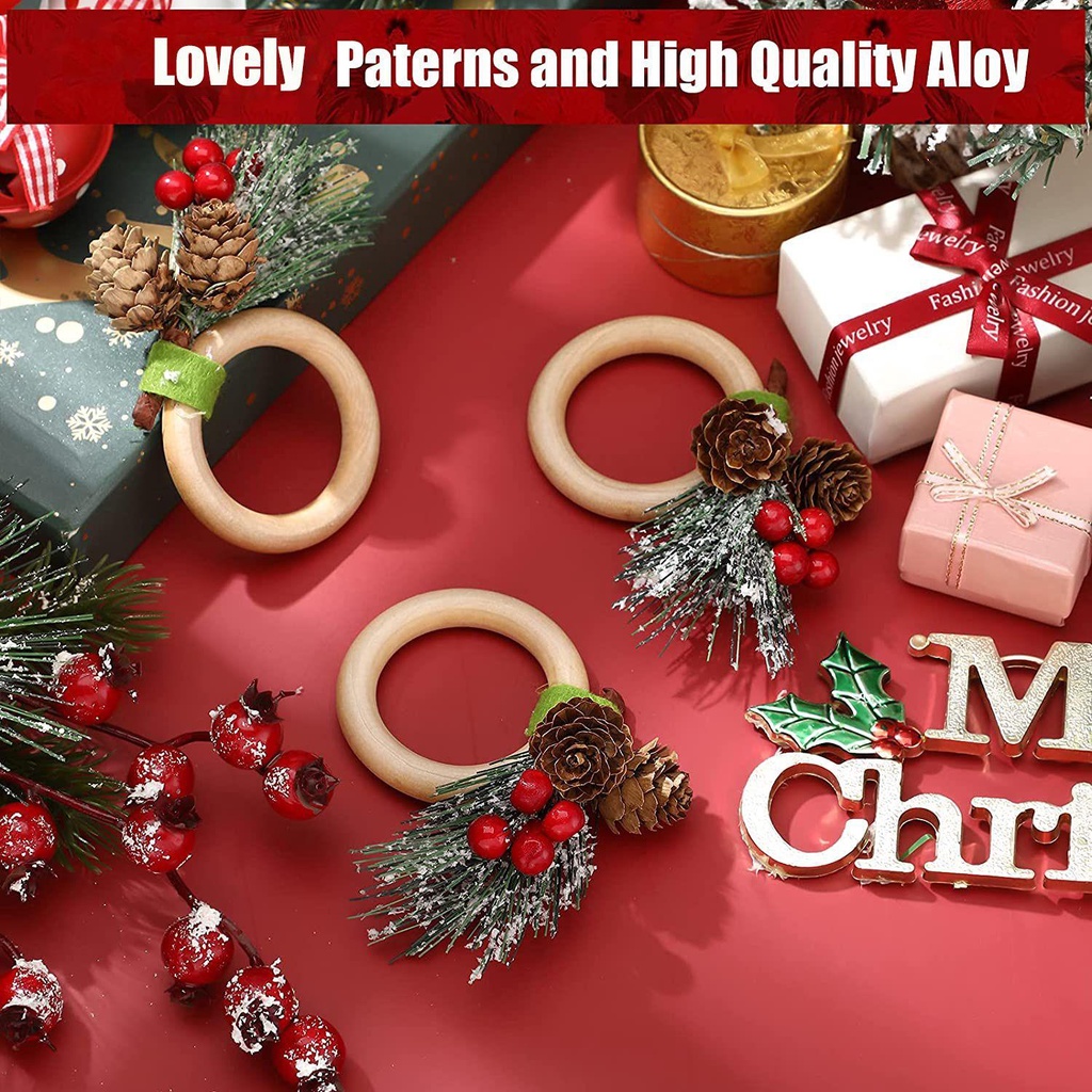 YNATURAL Giá Đỡ Khăn Ăn Hình Nón Bằng Gỗ Thông Trang Trí Bàn Tiệc Cưới