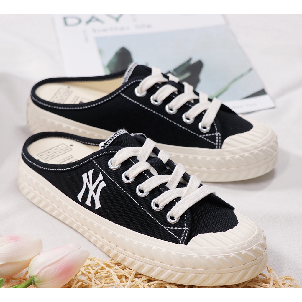 Giày sục NY đạp gót , sục thể thao MLB 4 cm