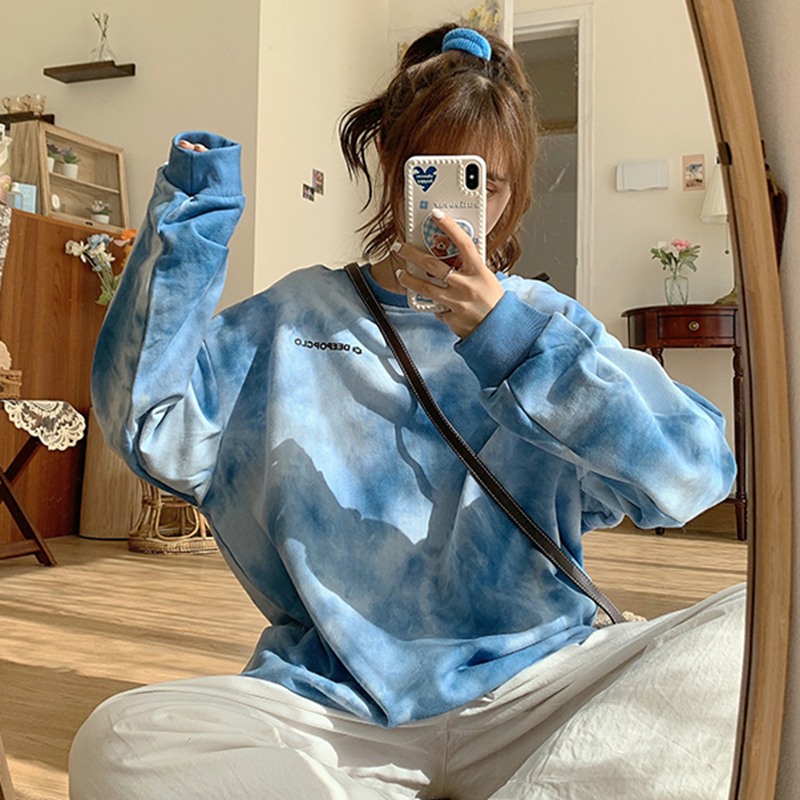 Áo Thun Nữ Dài Tay Cổ Tròn Thời Trang Hàn