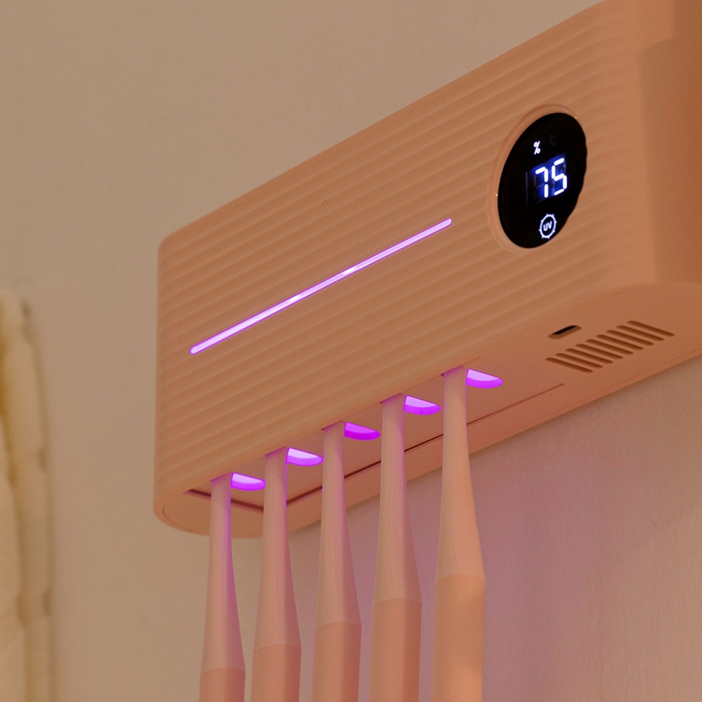 Giá đỡ bàn chải đánh răng diệt khuẩn UARELIFFE bằng tia UV có thể sạc lại tiện dụng cho phòng tắm