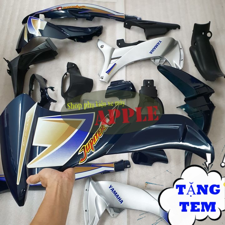 Dàn áo xe JUPITER V nhựa nguyên sinh ABS màu Xanh nhớt  Củ hậu xe Jupiter V -SPA-DG-JuV