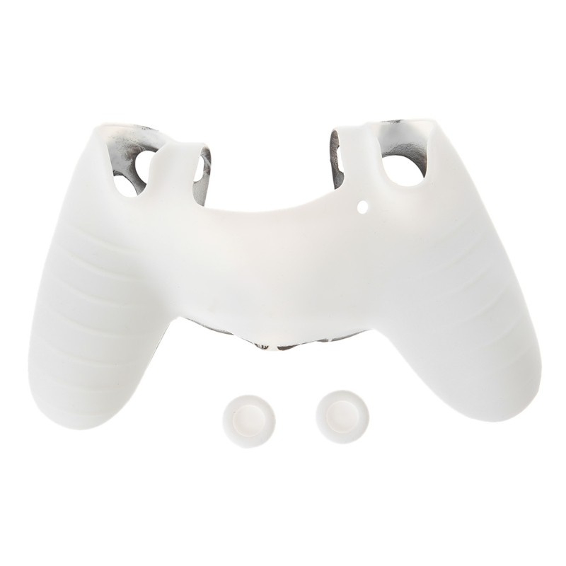 Vỏ Bảo Vệ Bằng Silicon Cho Tay Cầm Chơi Game Ps4 + 2 Nắp Đậy