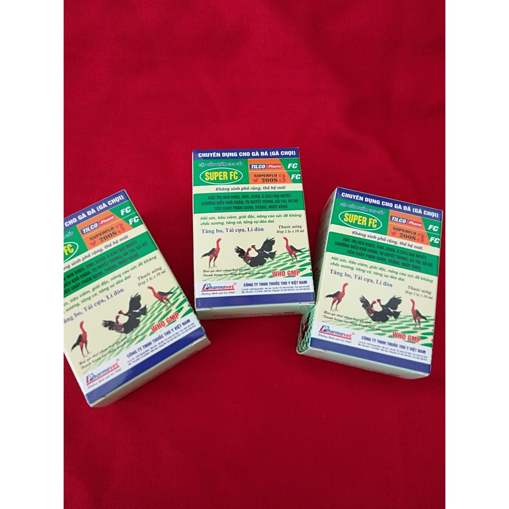 Bộ Tilco pharm và Calcigluco - C - Amin đ.ặ.c t.rị nhiễm khuẩn hô hấp, tiêu chảy phân xanh, phân trắng - Hộp 2 lọ × 10ml