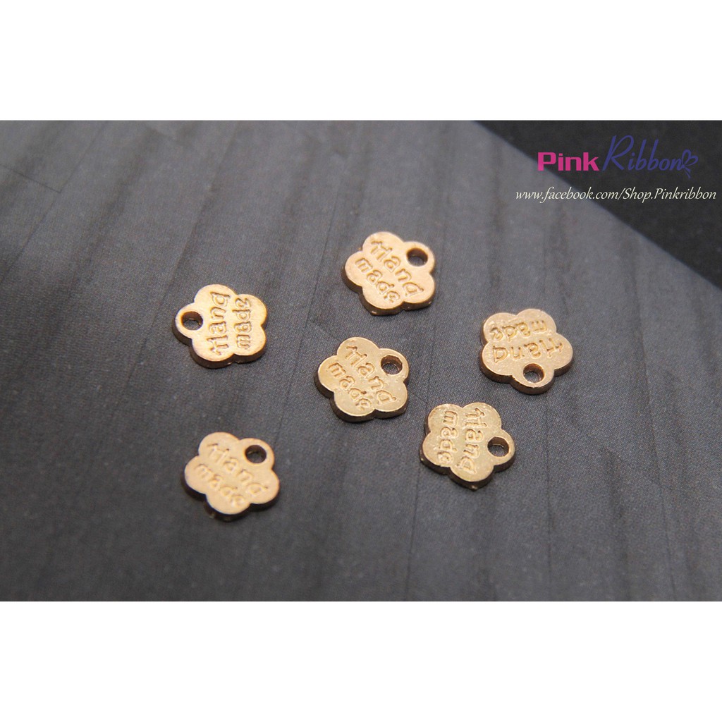 SET 5 CÁI - Charm bảng chữ handmade hoa 1cm