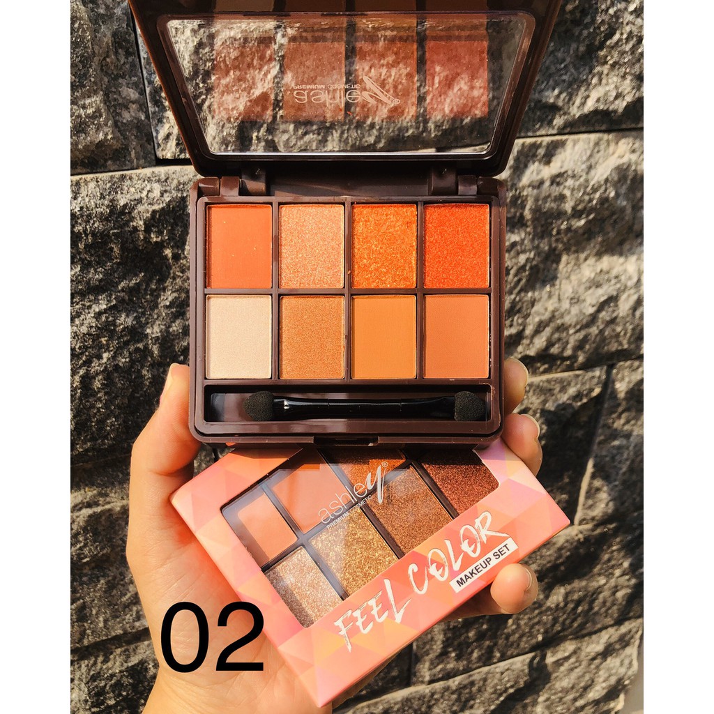 Bảng Phấn Mắt, Má Hồng & Tạo Khối Ashley Feel Color 2 Tầng 12 Ô Số 02 | BigBuy360 - bigbuy360.vn