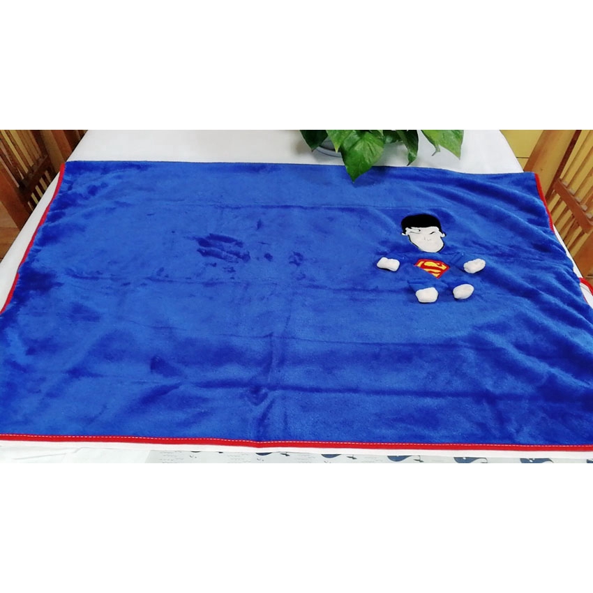Chăn Lông Cừu Họa Tiết Siêu Anh Hùng Kích Thước 100x80cm Cao Cấp Thời Trang Mùa Hè Dành Cho Bé