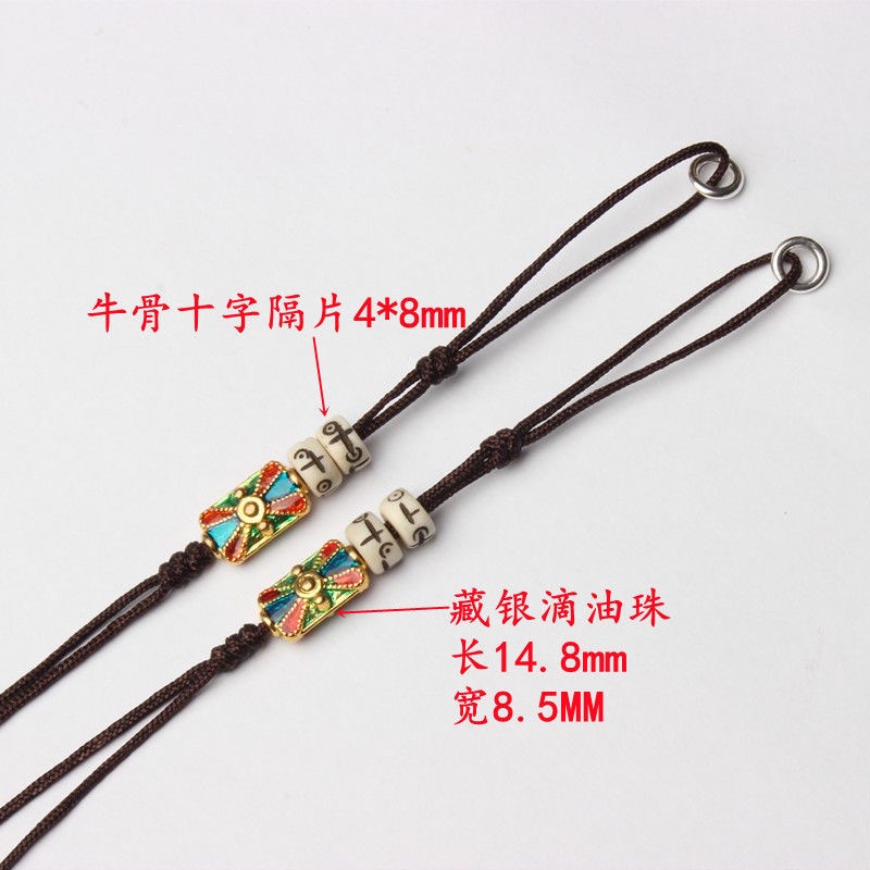 Bộ 108 Hạt Xỏ Làm Trang Sức Thủ Công Phong Cách Phật Giáo Tây Tạng