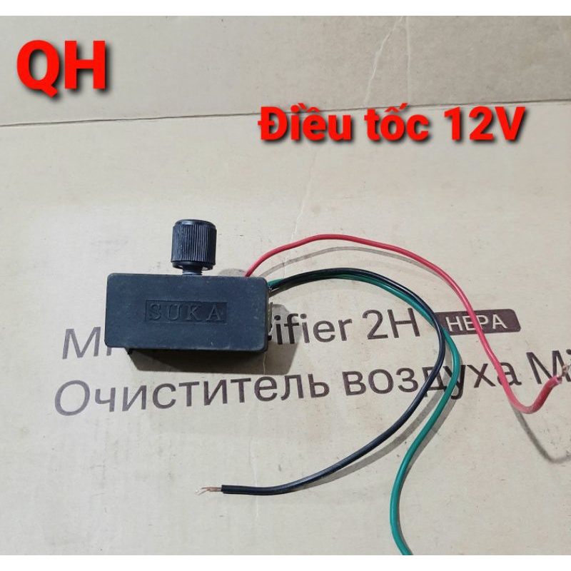 Điều tốc 12v 10a -Bộ điều chỉnh tốc độ máy bơm mini - Chiết áp 12v