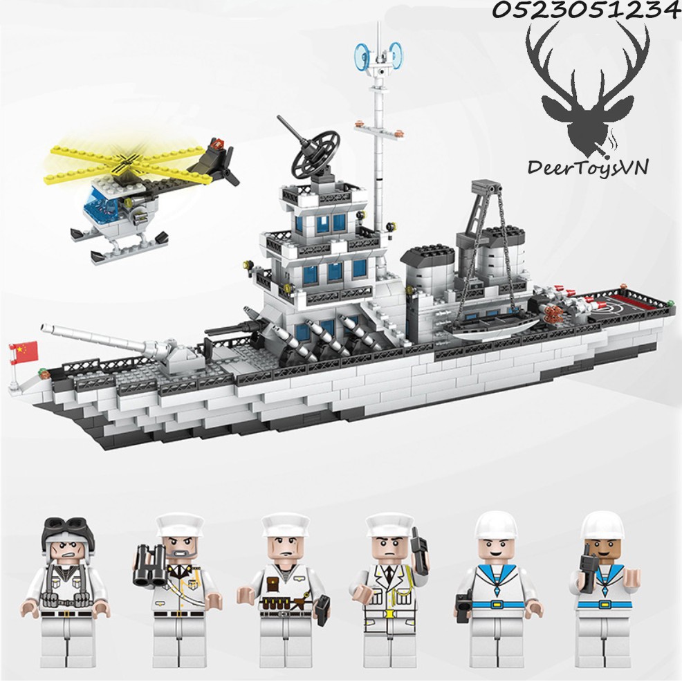[1125CT-Hộp Giấy] BỘ ĐỒ CHƠI XẾP HÌNH LEGO Chiến Hạm, LEGO OTO, LEGO ROBOT,LEGO TÀU CHIẾN,LEGO XE SWAT,LEGO TÀU SÂN Bay