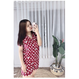 Bộ Pijama Kate Thái Bigsize 75KG [Tay Ngắn Quần Ngắn]