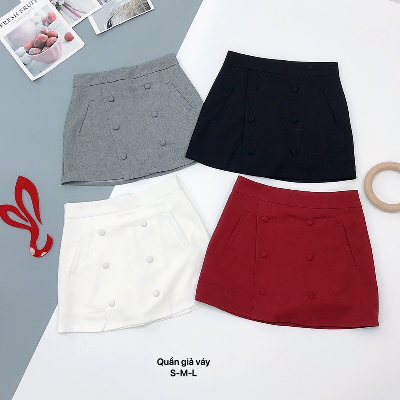 🌹 Quần giả váy 6 nút bọc  chất bao đẹp | BigBuy360 - bigbuy360.vn
