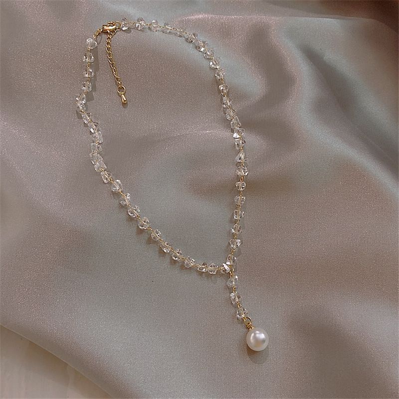 Vòng cổ nữ - Dây chuyền nữ đá pha lê lấp lánh đeo 2 kiểu sang trọng, cá tính Vườn Trang Sức DC5030