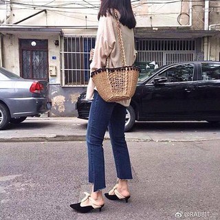 Túi cói đi biển thời trang,túi cói Hàn Quốc