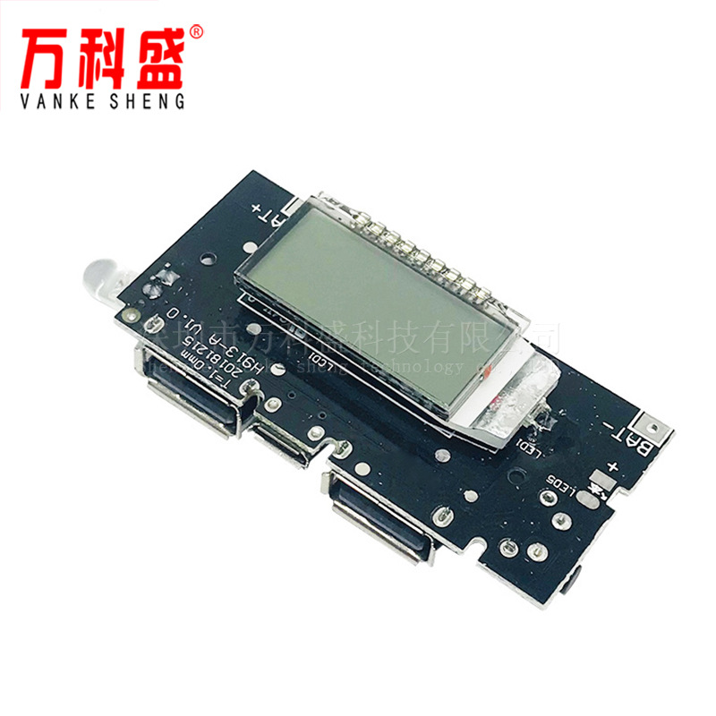 Pin Sạc Dự Phòng Kỹ Thuật Số Đầu Ra Usb Kép 18650 Diy