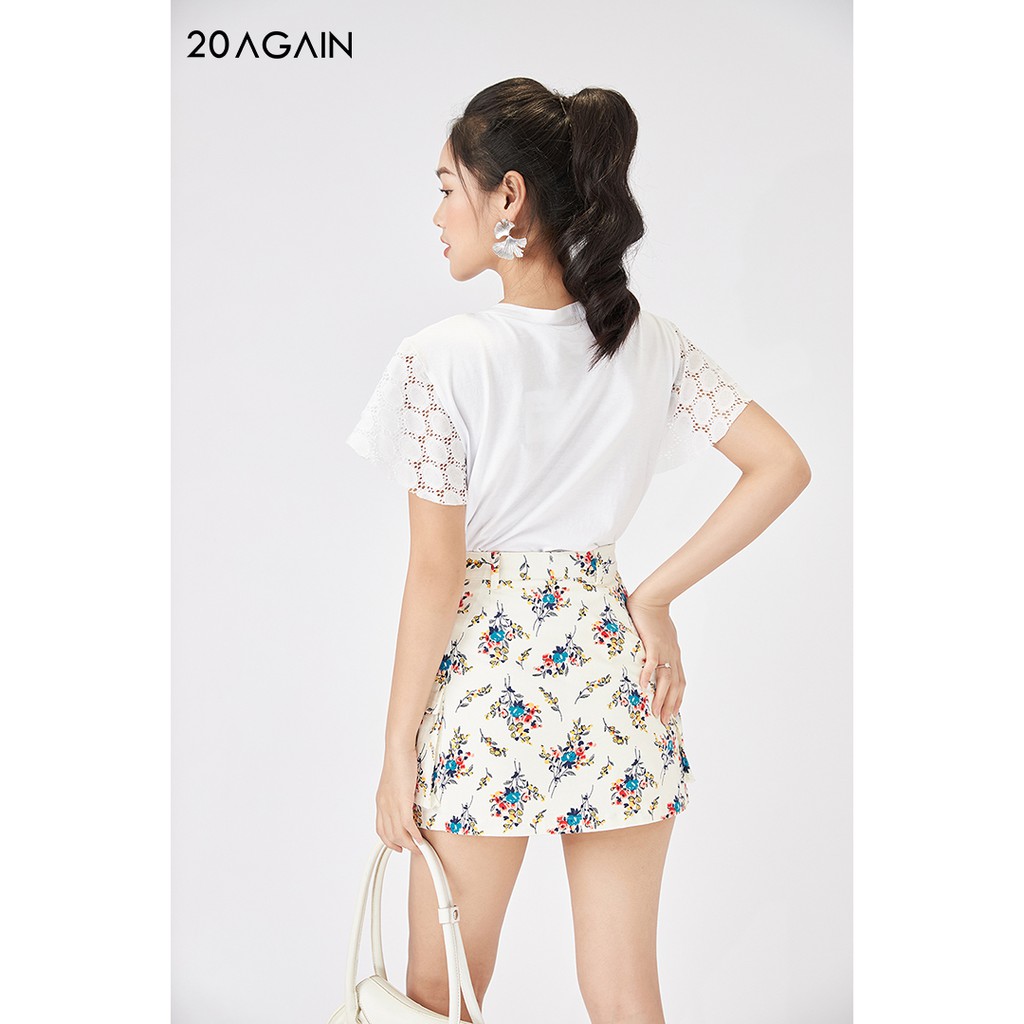 [Mã WABR20AG15 giảm 10% đơn 99K] Chân váy chữ A, juyp ngắn 2 lớp có túi ốp 20AGAIN JAW0747 | BigBuy360 - bigbuy360.vn