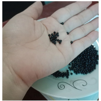 10/25/50gam hạt nhựa màu đen size 3/4/6/8/10mm