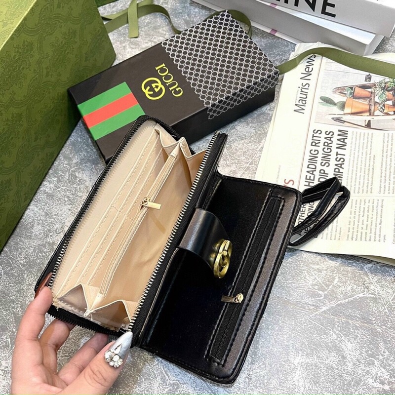 Ví cầm tay trần chỉ gân nổi size 20 fullbox