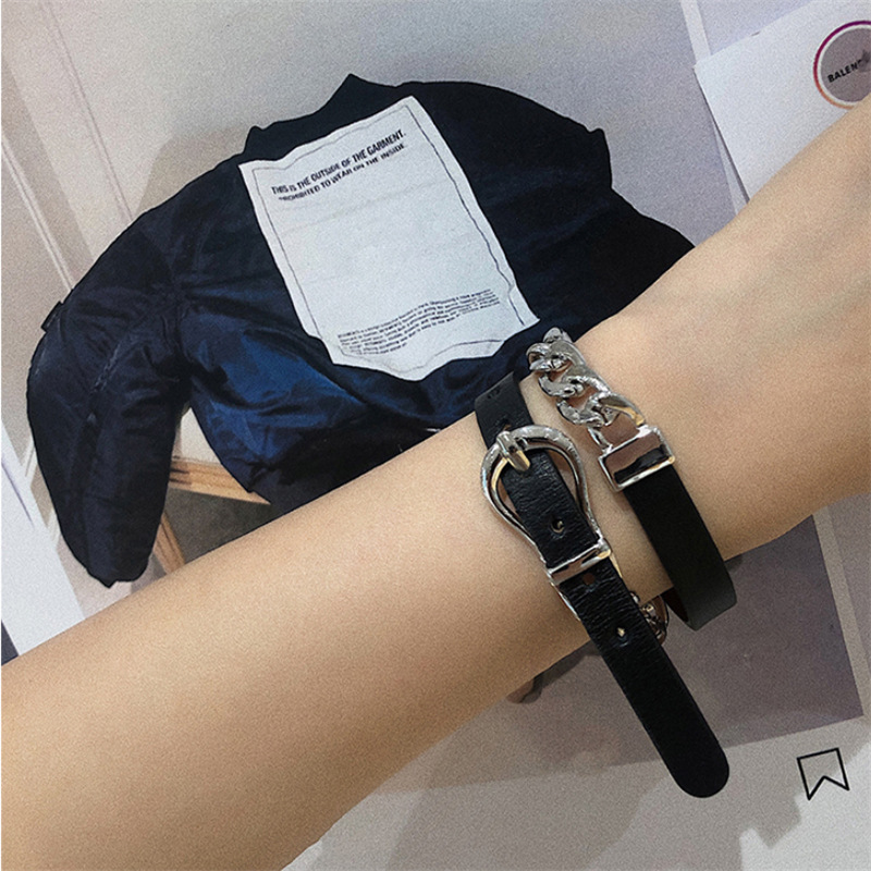 Vòng Cổ Dây Xích Bản Rộng Phong Cách Harajuku Hàn Quốc 19903