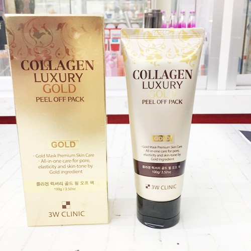 Mặt Nạ Vàng Collagen Luxury Gold Peel Off Pack 3W Clinic