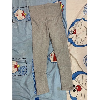 🎀quần legging bầu lót lông màu ghi sáng M<50kg