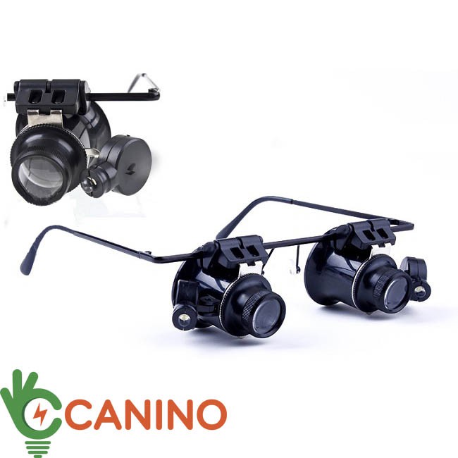 Kính lúp đeo mắt có đèn v1 Canino (lỗi 1 đổi 1 trong 7 ngày)