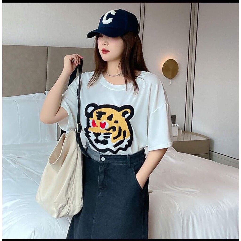 [Rẻ Vô Địch] Áo thun cotton tay lỡ unisex -- áo con hổ hot nhất 2022 | BigBuy360 - bigbuy360.vn