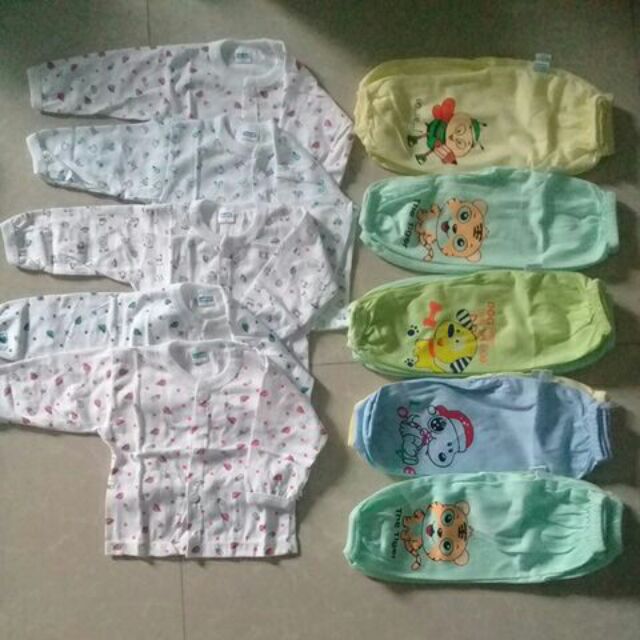 Combo 5 áo sơ sinh+5quần sơ sinh cho bé