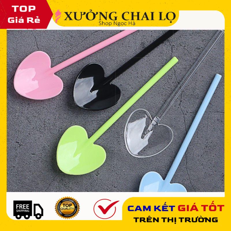 [GIÁ RẺ NHẤT] [10 cái] Muỗng tim , muỗng múc kem , que nhựa dùng trong spa , phụ kiện du lịch
