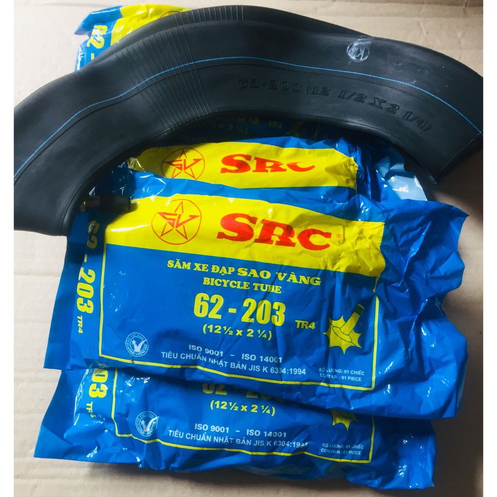 Ruột săm xe đạp trẻ em cỡ bánh 12inch, dùng cho các cỡ 12 1/2 x 2 1/4 ; 12x1.75; 12x1.95; 12x2.125, loại tốt dùng bền