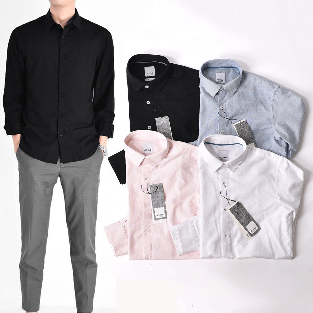 Áo sơ mi nam Oxford Routine