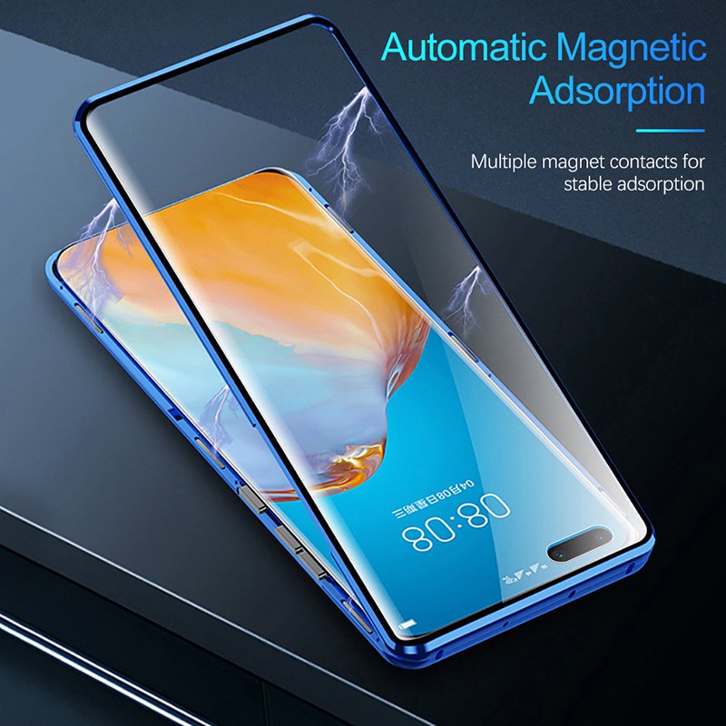 Ốp Điện Thoại Kính Cường Lực Hai Mặt Nam Châm Cho Samsung Galaxy Note 20 Ultra S20/S21/S30/S22 Plus S20/S21/S30/S22
