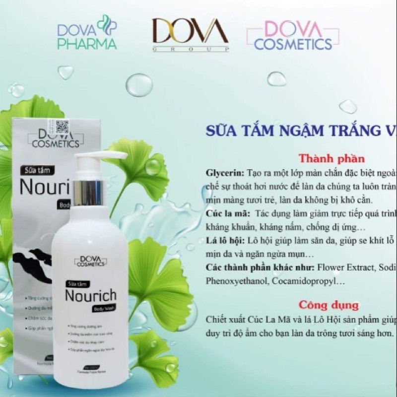 Sữa tắm dova ( sữa tắm ngậm trắng hương vani ) hàng chuẩn