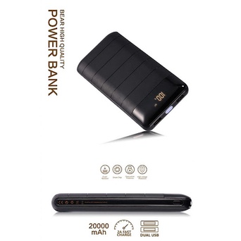 CHÍNH HÃNG Pin Sạc Dự Phòng 20000mah Remax RPP-166 Lango Series Fast Charing 2.1A tích hợp 2 cổng USB